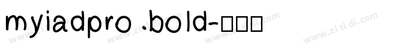 myiadpro boId字体转换